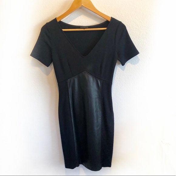 Theory Dresses & Skirts - Theory black leather lined dress